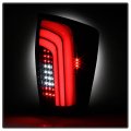 Acanii For 2016-2023 Toyota Tacoma Black Housing Smoked Lens Led Tube Sequential Turntail Lights Brake Lamps Assembly