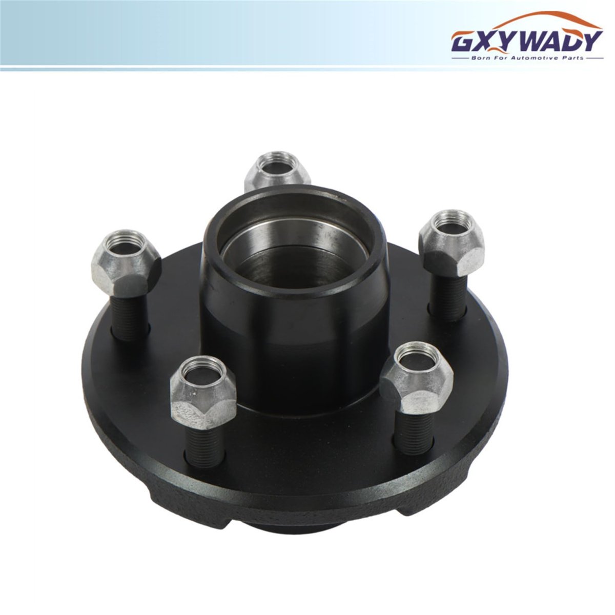 5 Bolt 4 In Trailer Hub Kit And 1 Round Bt8 Spindle With Bearing Rated For 1000 Lbs Per Wheel Stainless Steel Replacement Parts