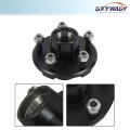 5 Bolt 4 In Trailer Hub Kit And 1 Round Bt8 Spindle With Bearing Rated For 1000 Lbs Per Wheel Stainless Steel Replacement Parts