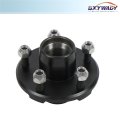 5 Bolt 4 In Trailer Hub Kit And 1 Round Bt8 Spindle With Bearing Rated For 1000 Lbs Per Wheel Stainless Steel Replacement Parts