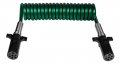 Tectran Heavy Duty Premium Abs Powercoil Poly Plugs W Spring Guards 12 Trailer Leads Green 15 Length X Tractor Lead 