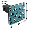 Panda And Bamboo Pattern Tow Trailer Hitch Cover Plug Insert