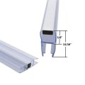 Universal 180 Degree Shower Door Magnetic Profile Seal For Glass-to-glass Applications 73 Long With White Magnet 5 32 3 16 1 4
