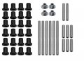 Superatv Heavy Duty Hdpe A Arm Bushing Kit For Polaris Rzr 800 S 2008-2014 Complete With Enough Bushings The Front And Rear 