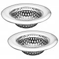 2 Pack 25 Top 1 Basket Rust Proof Stainless Steel Bathroom Sink Lavatory Slop And Utility Hair Catcher Drain Strainer 