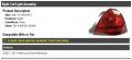 Right Passenger Side Tail Light Assembly Compatible With 2003-2011 Mercury Grand Marquis