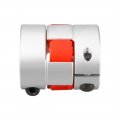 Uxcell 10mm To 14mm Shaft Plum Shaped Coupling Coupler 30mm Diameter 35mm Length