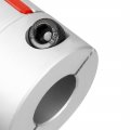 Uxcell 10mm To 14mm Shaft Plum Shaped Coupling Coupler 30mm Diameter 35mm Length