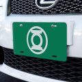 Graphics More Green Lantern White Logo Novelty Metal Vanity Tag License Plate 