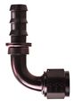 Fbl1532 Socketless Fitting 06an Hose Size 90 Degrees Elbow Black Anodized Aluminum 