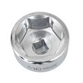 32mm Oil Filter Wrench 6 Point Socket For Gm Volkswagen Chevrolet Saturn Saab 3 8 In Drive Steel Cap Removal Tool Silver Matte 