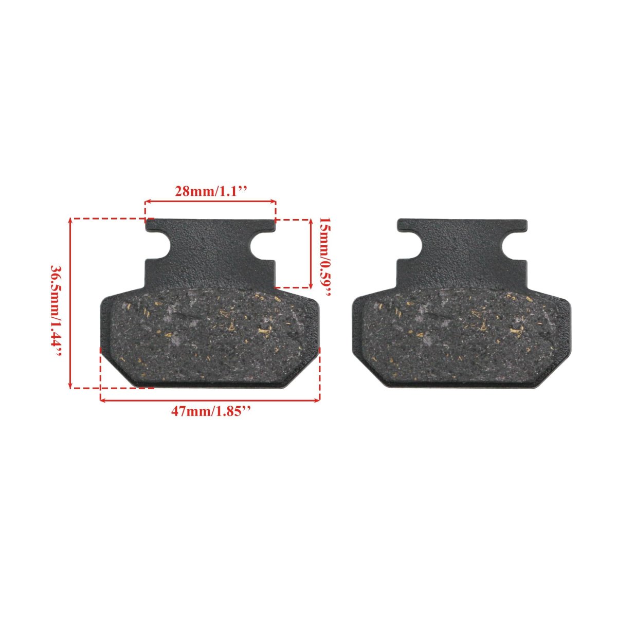 Pro Bat Disc Brake Pads For 50cc 70cc 90cc 110cc 125cc Tao 3050hd Roket Rps Kandi Sunl Baja Dn150 Atv Quad 4-wheeler Go Kart