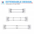 Mictuning Rv Shower Corner Storage Bar Adjustable Stainless Steel For Bath Accessory Adhesive No Drilling Screw Mount Length