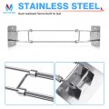 Mictuning Rv Shower Corner Storage Bar Adjustable Stainless Steel For Bath Accessory Adhesive No Drilling Screw Mount Length