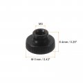 Uxcell Knurled Thumb Nuts 8pcs M3 Carbon Steel Nut High Head Through Hole For 3d Printer Part Black
