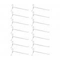 10 Pc Gloss White 8 Long Gridwall Hooks Grid Panel Display Wire Metal Hanger Retail Store 