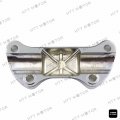 Httmt Mt446-001- Smooth Handlebar Clamp Riser Compatible With H-d 74-06 Xl Fxr Dyna Fx Softail Chrome