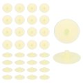 100pcs Screw Cap Covers 18 X 5 4mm Plastic Decoration Cover For Phillips Cam Fitting Nut Self-tapping Tapping Fasteners Beige 
