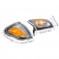 Wflnhb Front Driver And Passenger Side Parking Side Marker Lights Replacement For Toyota Tacoma 2001-2004 Corner W Chrome Trim