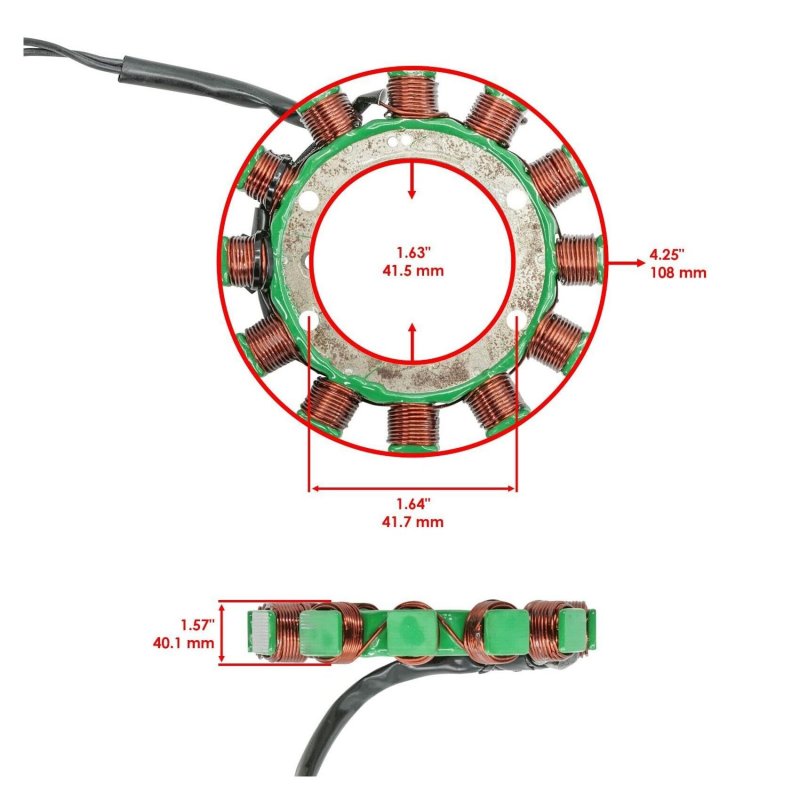 Charging Coil Stator For Kawasaki Fd620d Fd661d Fd671d Fd711d 59031-2123