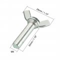 Uxcell Wingbolt Butterfly Wing Thumb Hand Screws Bolts M8x30mm 1 25mm Pitch Carbon Steel 20pcs