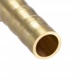 Uxcell 6mm Or 15 64-inch Id Brass Barb Splicer Fitting Straight Hose Air Gas Water Fuel 2pcs