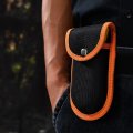 1pc Oxford Cloth Sheath With Snap Closure For 5 Folding Knife Pocket Pliers Wrench Screwdriver Tools Black Orange Case Cover 