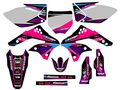 2006-2008 Kx 450 F Surge Pink Senge Graphics Complete Kit For Kawasaki 
