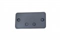 Carpartsdepot New Front License Plate Bracket Tag Holder Textured Black Plastic For 2019-2020 Chevrolet Silverado 1500 Lt Ltz 