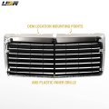 Usr 86-93 W124 Euro Amg Look Front Hood Grill For 1986-1993 Mercedes-benz E Class E-class Black And Chrome Avantgarde Modern
