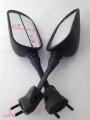 Hongk- Oem Aftermarket Mirror Compatible With Kawasaki Ninja 636 Zx6rr 2005-2008 Zx10r 2004-2008 Bk B01bn0jjdo