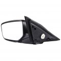 Ocpty Black Left Side Mirror Fit For 2008-2012 Honda Accord Smooth Glass Manual Fold Non-heated