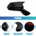 X Autohaux 1 Pair Door Wing Rearview Side Mirror Cover Trim Shell Black For Chevrolet Camaro 2016-2023