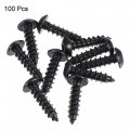 Uxcell Hex Socket Self Tapping Screws M5 X 20mm Carbon Steel Wood Screw 100pcs