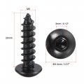 Uxcell Hex Socket Self Tapping Screws M5 X 20mm Carbon Steel Wood Screw 100pcs