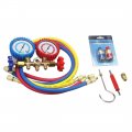 Utmall 3-way New Hvac R12 R22 R134a R404a Dual Gauge Ac Diagnostic Manifold Tester Set Refrigeration Charging Tool For