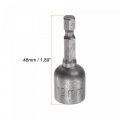 Uxcell Quick-change Nut Driver Bit 1 4 Hex Shank2mm Magnetic Setter Drill Bits 1 89 Length Metric 2 Pcs