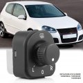 Fydun Side Mirror Control Button Abs Plastic Switch Knob Black For 1k0959565h 1k0959565f 1k0959565k