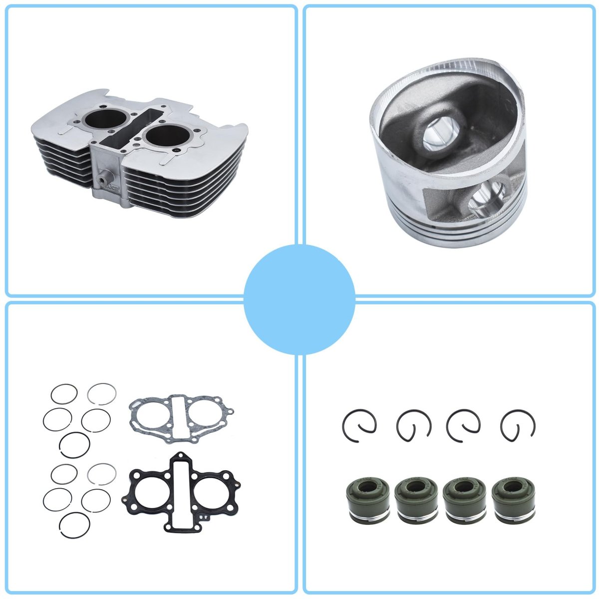 Engine Cylinder With Piston Gasket Replacement For Honda 250 Cmx250 1996-2015