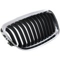 Bmw 328i 2009 2010 2011 2012 Grille Passenger Side E90 Sedan Black Edge Center Fins With Chrome Frame 51137201968 Bm1200191