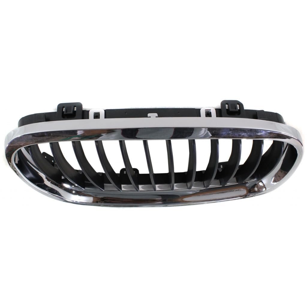 Bmw 328i 2009 2010 2011 2012 Grille Passenger Side E90 Sedan Black Edge Center Fins With Chrome Frame 51137201968 Bm1200191