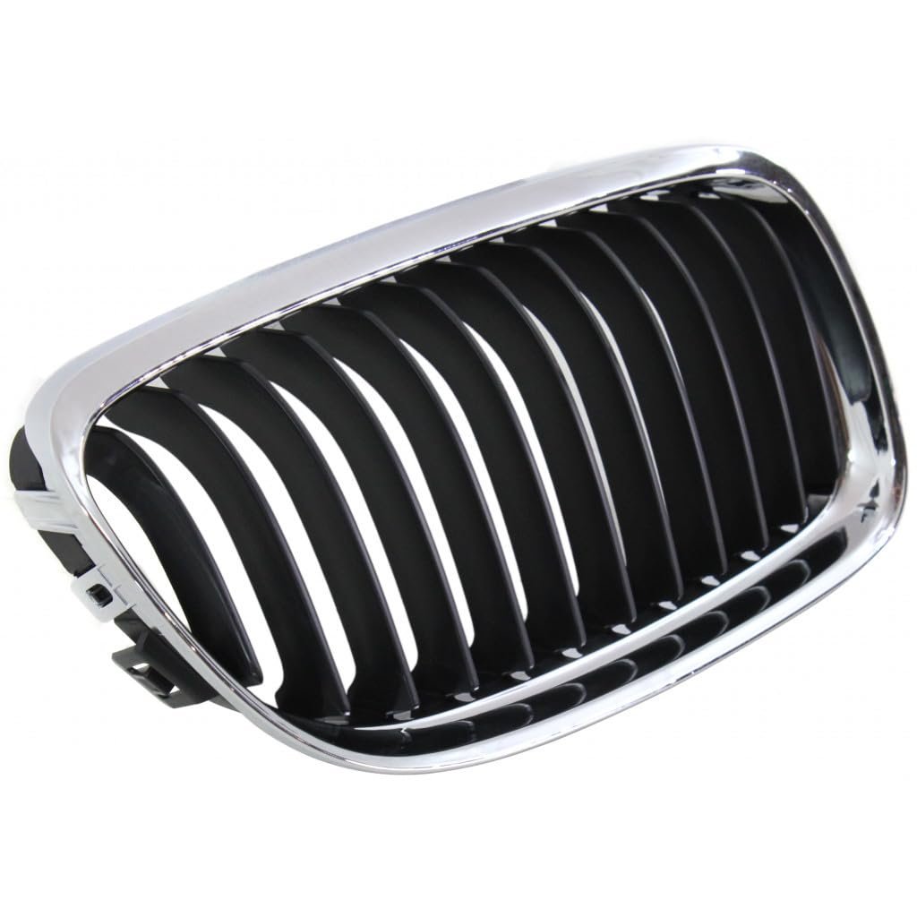 Bmw 328i 2009 2010 2011 2012 Grille Passenger Side E90 Sedan Black Edge Center Fins With Chrome Frame 51137201968 Bm1200191