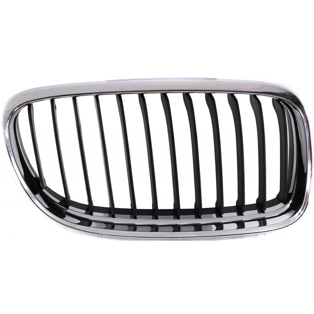 Bmw 328i 2009 2010 2011 2012 Grille Passenger Side E90 Sedan Black Edge Center Fins With Chrome Frame 51137201968 Bm1200191