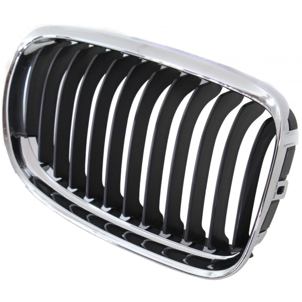 Bmw 328i 2009 2010 2011 2012 Grille Passenger Side E90 Sedan Black Edge Center Fins With Chrome Frame 51137201968 Bm1200191