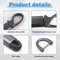 Augeny Car Key Fobchains 360 Degrees Rotatable Leather Keys Chain Holder With Anti-lost D-ring Universal Sturdy Metal Key