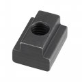 Uxcell M6 Thread T Slot Nuts Alloy Steel Black Oxide Finish Grade 8 Tapped Through T-nuts Furniture 5pcs