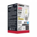 Satco 6 Pack Vintage Edison Dimmable Led Filament Bulb S12400 High Lumens 5 Watt A15 Clear Medium Base 2700k 90 Cri 120 Volt