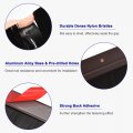 Uxcell 2pcs Door Brush Bottom Sweep H-shape Aluminum Alloy Base With 2-inch Nylon For Home Industrial 39-inch L X 3-inch W