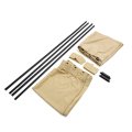 2 Pcs 70 X 39cm Beige Adjustable Vip Car Window Curtain Sunshade Visor