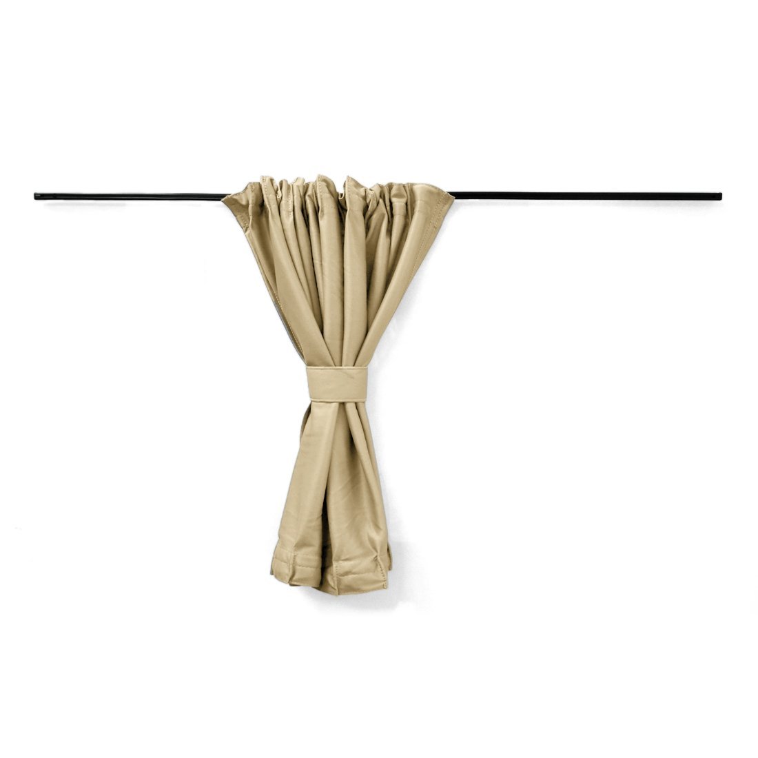 2 Pcs 70 X 39cm Beige Adjustable Vip Car Window Curtain Sunshade Visor